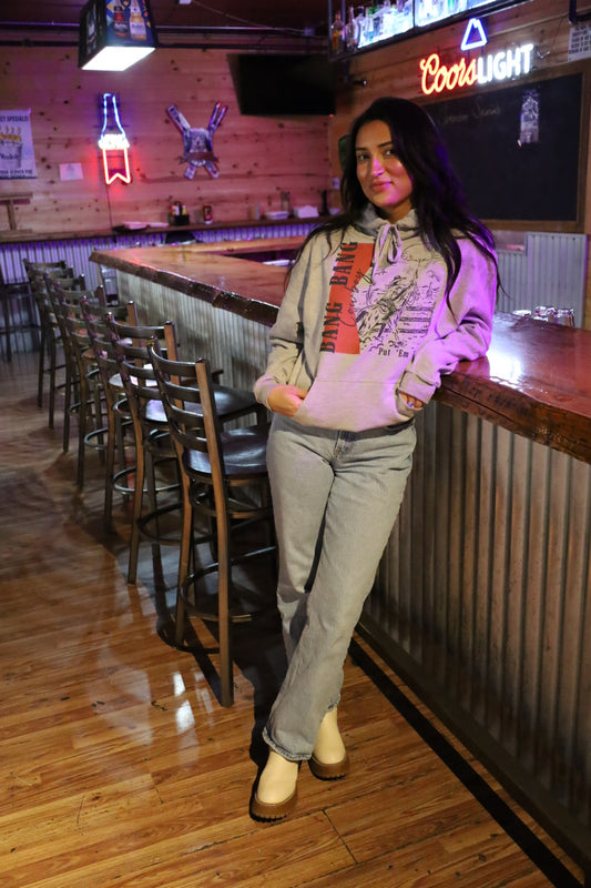 Western Cowgirl Heather Gray Hoodie