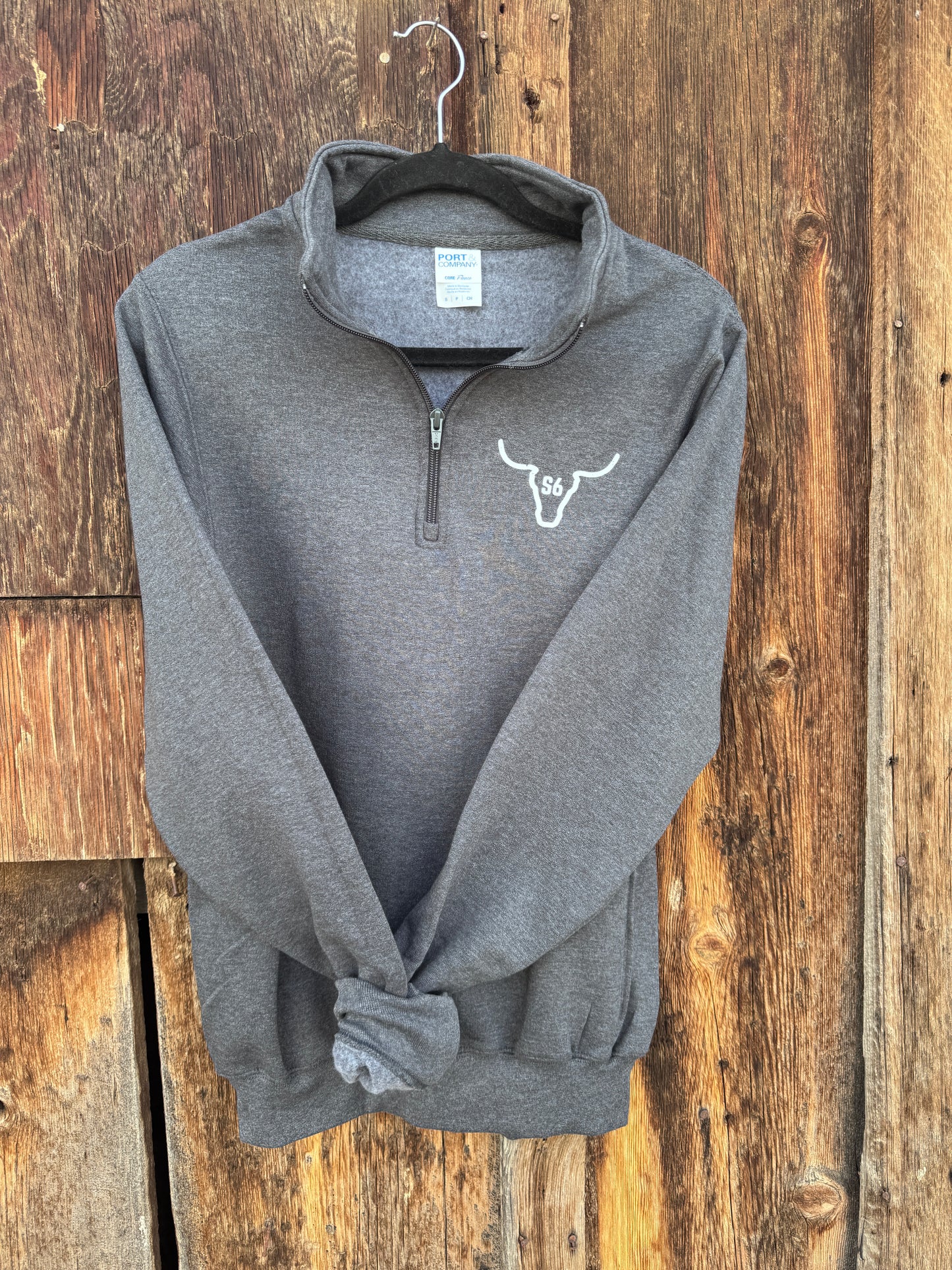 1/4 Zip Sweatshirt Snappy6 Graphite Sweatshirt