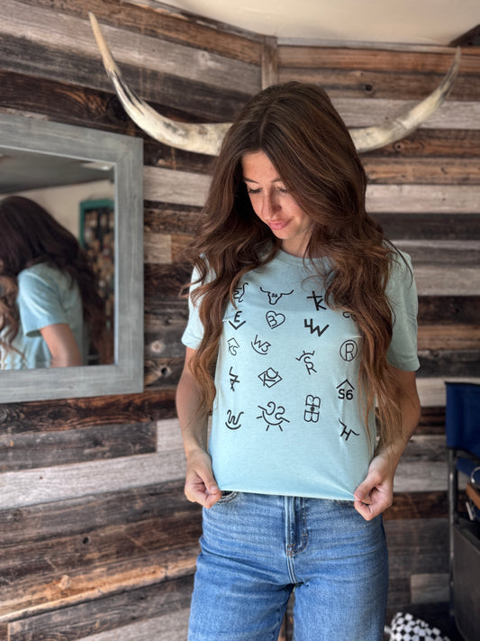Our Original Snappy6 Teal T-Shirt with Ranch Brands