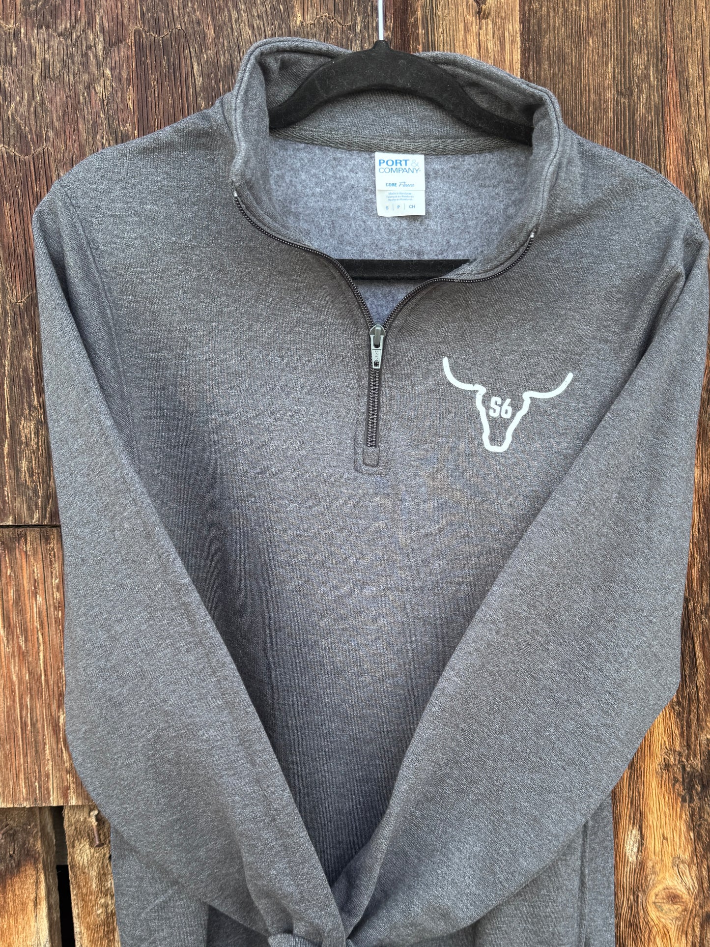 1/4 Zip Sweatshirt Snappy6 Graphite Sweatshirt