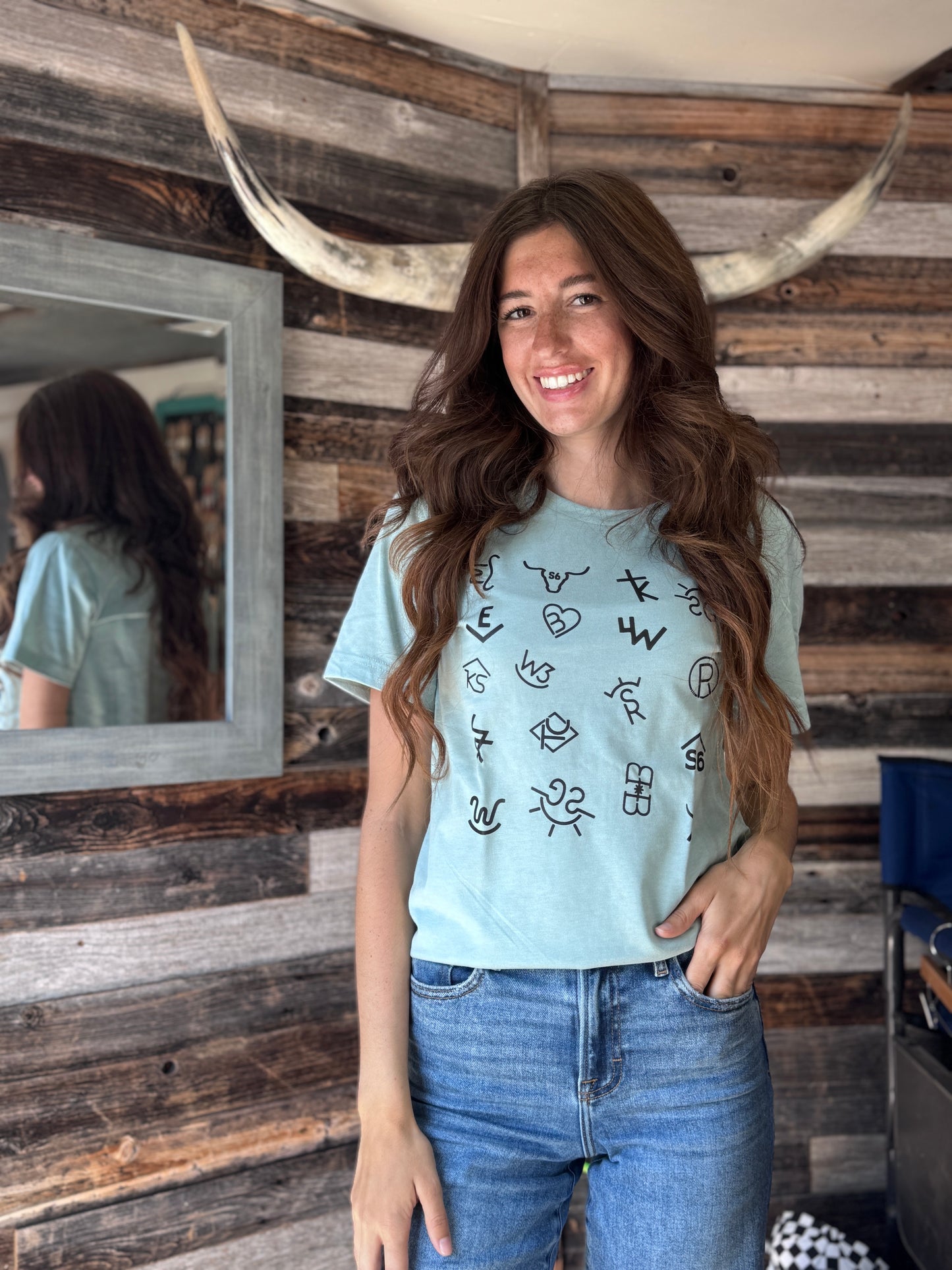 Our Original Snappy6 Teal T-Shirt with Ranch Brands