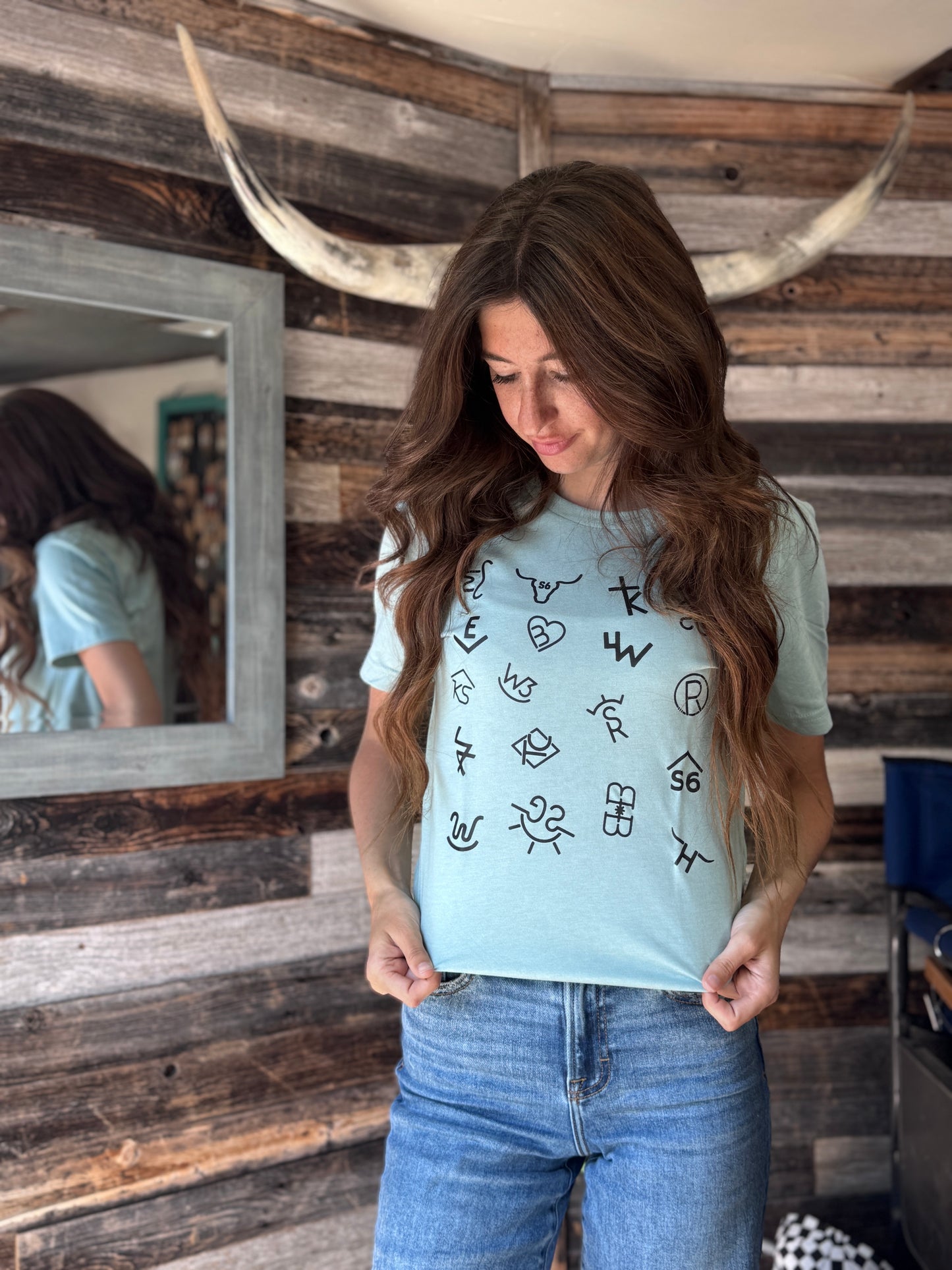 Our Original Snappy6 Teal T-Shirt with Ranch Brands