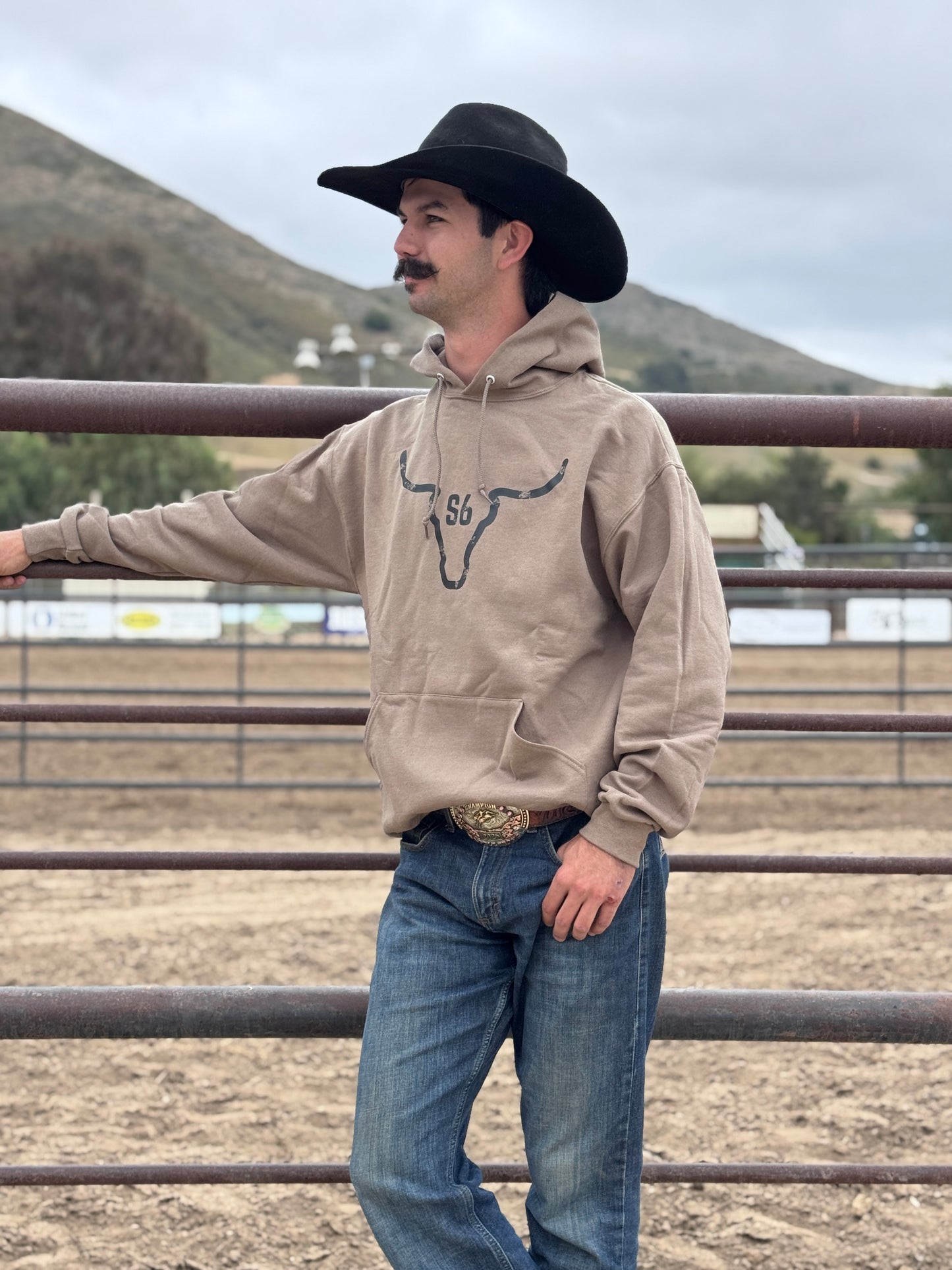 Snappy6 Safari Brown Hoodie with Black Original Logo